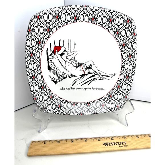 PTS International Santa's Babes Fine China 222 Fifth Dishwasher Microwave Sage - Picture 2 of 3